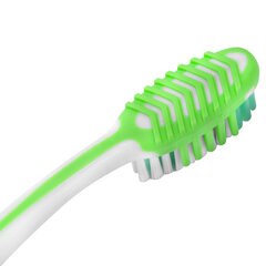 Зубная щетка средней жесткости MASSAGER с массажными щетинками (ассорти 4 цвета), LAIMA DENT, 609318