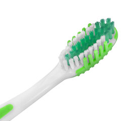 Зубная щетка средней жесткости MASSAGER с массажными щетинками (ассорти 4 цвета), LAIMA DENT, 609318