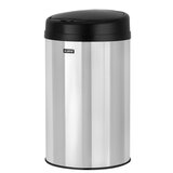Ведро для мусора СЕНСОРНОЕ 30 л, нержавеющая сталь, черная матовая крышка, питание от 4-х батареек AA (не входят в комплект), LAIMA, 609328
