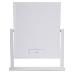 Зеркало для макияжа гримерное с подсветкой, 9 LED-ламп, 3 режима свечения, размер 25&times;30 см, работа от сети 220 V, цвет белый, BRABIX, 609335