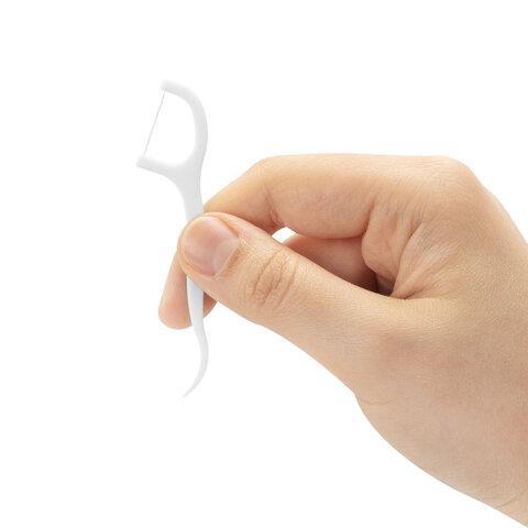 Зубочистки-флоссеры с зубной нитью "150 шт. + 5 шт. в подарок!", зиплок-пакет, LAIMA DENT, 609402