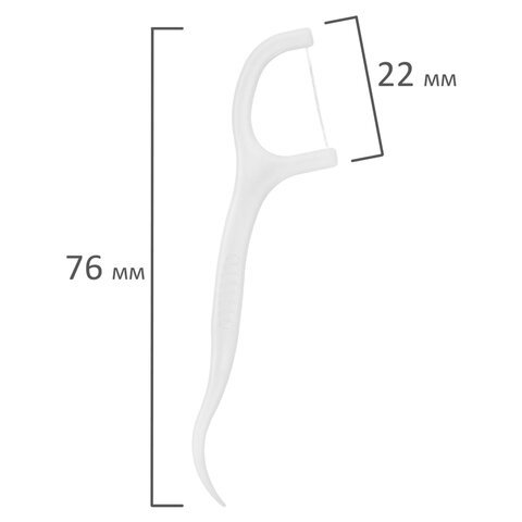 Зубочистки-флоссеры с зубной нитью "150 шт. + 5 шт. в подарок!", зиплок-пакет, LAIMA DENT, 609402