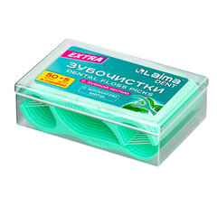 Зубочистки-флоссеры с зубной нитью &laquo;50 шт. + 5 в подарок!&raquo;, в боксе, ВКУС МЯТЫ, LAIMA DENT, 609405