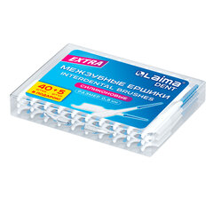 Межзубные ершики 0,8 мм силиконовые &laquo;40 + 5 шт. в подарок!&raquo;, в боксе, для зубов и брекетов, LAIMA DENT, 609417