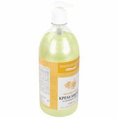 Мыло-крем жидкое 1 л, ЗОЛОТОЙ ИДЕАЛ &laquo;Молоко и мёд&raquo;, дозатор, 609427