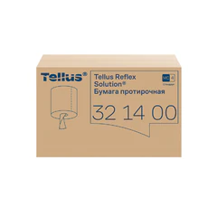 Бумага протирочная с центральной вытяжкой 270 метров, Tellus/<wbr/>TORK Reflex (M4) 1-слойная, КОМПЛЕКТ 6 рулонов, 321400