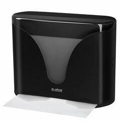 Диспенсер для полотенец EXTRA LAIMA PROFESSIONAL, (Система H2), Z-сложения, черный, ABS-пластик, 609473