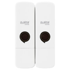 Дозатор двойной 2 х 0,3 л для жидкого мыла/<wbr/>шампуня/<wbr/>геля LAIMA PREMIUM, НАЛИВНОЙ, белый, ABS-пластик, 609499