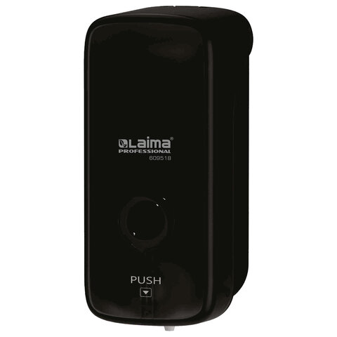 Дозатор для жидкого мыла LAIMA PROFESSIONAL PREMIUM BLACK, НАЛИВНОЙ, 0,5 л, черный, ABS-пластик, 609518
