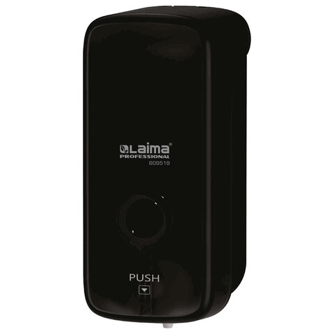 Дозатор для жидкого мыла LAIMA PROFESSIONAL PREMIUM BLACK, НАЛИВНОЙ, 1 л, черный, ABS-пластик, 609519