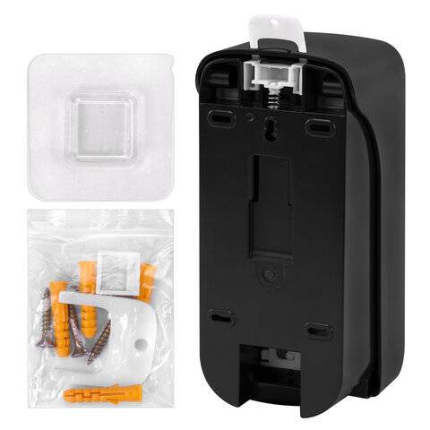 Дозатор для жидкого мыла LAIMA PROFESSIONAL PREMIUM BLACK, НАЛИВНОЙ, 1 л, черный, ABS-пластик,609519