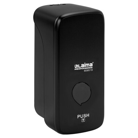 Дозатор для жидкого мыла LAIMA PROFESSIONAL PREMIUM BLACK, НАЛИВНОЙ, 1 л, черный, ABS-пластик,609519