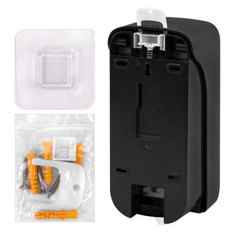 Дозатор для жидкого мыла-пены LAIMA PROFESSIONAL PREMIUM BLACK, НАЛИВНОЙ, 1 л, черный, ABS, 609520