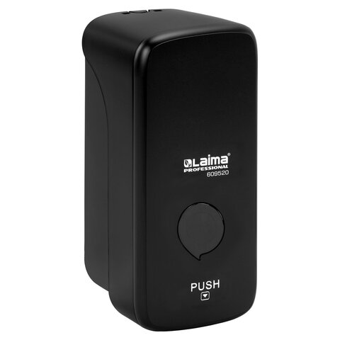 Дозатор для жидкого мыла-пены LAIMA PROFESSIONAL PREMIUM BLACK, НАЛИВНОЙ, 1 л, черный, ABS, 609520