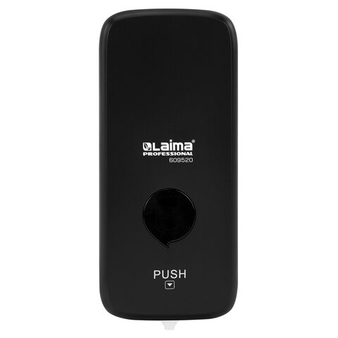 Дозатор для жидкого мыла-пены LAIMA PROFESSIONAL PREMIUM BLACK, НАЛИВНОЙ, 1 л, черный, ABS, 609520