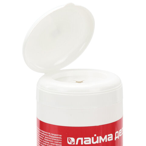 Дезинфицирующие салфетки спиртовые (70%) для рук/поверхностей 150шт ЛАЙМАДЕЗ, банка,609592