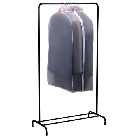 Чехол-кофр объёмный для хранения одежды на молнии, 60х30х90 см, цвет белый, SHAMAANI (ШАМААНИ), 609596