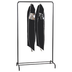 Чехлы для одежды на молнии с ручками дорожный 60&times;100 см, КОМПЛЕКТ 2 шт,. черный, SHAMAANI (ШАМААНИ), 609601