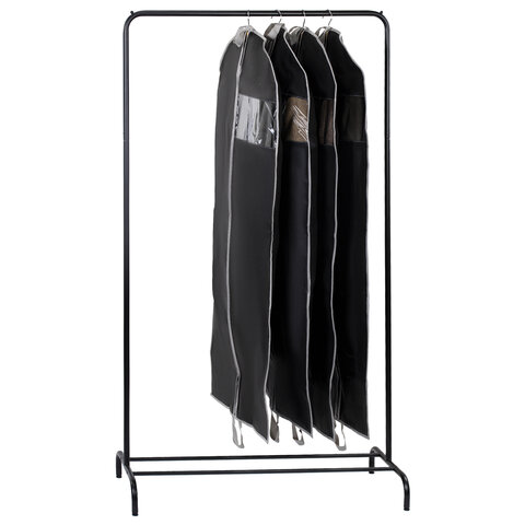 Чехол для одежды на молнии с ручками дорожный 60х120 см, черный, SHAMAANI (ШАМААНИ), 609603