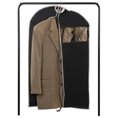 Чехол для одежды на молнии с ручками дорожный 60&times;120 см, черный, SHAMAANI (ШАМААНИ), 609603