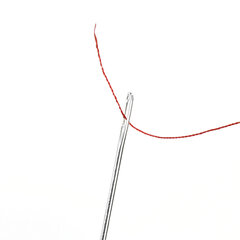 Нитки швейные 40 ЛШ, 200 м, полиэстер, НАБОР 30 цветов, в ПОДАРОК набор игл, DEVELIA (Девелиа), 609627