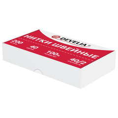 Нитки швейные 40/<wbr/>2, 200 м, полиэстер, НАБОР 40 цветов, DEVELIA (Девелиа), 609628