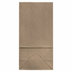 Крафт-пакет бумажный 12&times;8&times;24 см, КОМПЛЕКТ 100 шт., плотность 90 г/<wbr/>м<sup>2</sup>, LAIMA ECO CRAFT, 609682