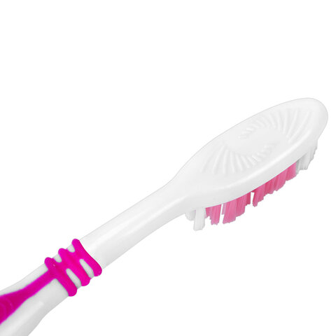 Зубная щетка жесткая WHITENING, КОМПЛЕКТ 50 шт. (ассорти 4 цвета), LAIMA DENT, 609692