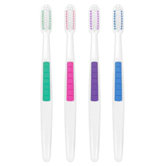 Зубная щетка жесткая CLASSIC WHITENING, КОМПЛЕКТ 12 шт. (10 + 2 в подарок), LAIMA DENT, 609694