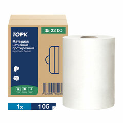 Протирочный нетканый материал TORK Advanced, 266 листов в рулоне, 39,5&times;27,6 см, белый, 352200