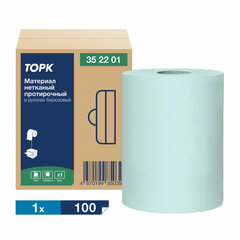 Протирочный нетканый материал TORK Advanced, 253 листа в рулоне, 39,5&times;27,6 см, бирюзовый, 352201