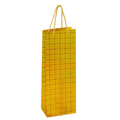 Пакет подарочный для бутылки 13&times;9&times;36 см (B), НАБОР 8 шт., 4 дизайна, голография, ЗОЛОТАЯ СКАЗКА, 609735