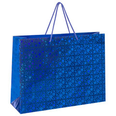 Пакет подарочный 45&times;13&times;33 см (XL), НАБОР 3 шт., 3 дизайна, голография, ЗОЛОТАЯ СКАЗКА, 609736