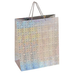 Пакет подарочный 41&times;19&times;49 см (XXL), НАБОР 3 шт., 3 дизайна, голография, ЗОЛОТАЯ СКАЗКА, 609738