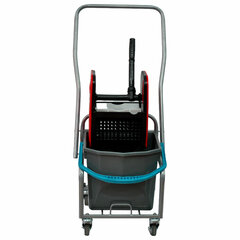 Тележка уборочная Eco-Force, 1 съемное ведро 25 л, отжим, металлический каркас, бесшумные колеса, 21EF/<wbr/>1