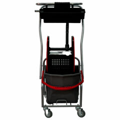 Тележка уборочная Eco-Force, 1 ведро 25л, отжим, лоток для химии, держатель для мешка, металлический каркас, бесшумные колеса, 21EF/<wbr/>6