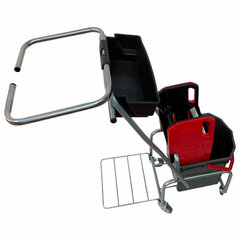 Тележка уборочная Eco-Force, 1 ведро 25л, отжим, лоток для химии, держатель для мешка, металлический каркас, бесшумные колеса, 21EF/<wbr/>6