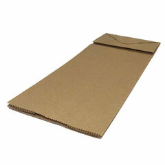 Крафт-пакет бумажный под бутылку, 12&times;8&times;33 см, плотность 90 г/<wbr/>м<sup>2</sup>