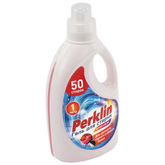 Гель для стирки для всех типов тканей, 50 стирок, 1 л, PERKLIN (ПЕРКЛИН) SUPER COLOR, 609778