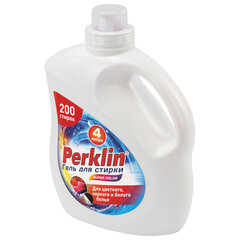 Гель для стирки для всех типов тканей, 200 стирок, 4 л, PERKLIN (ПЕРКЛИН) SUPER COLOR, 609779