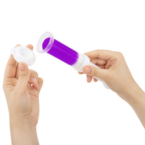 Диски гелевые освежитель очиститель для унитаза 8 дисков 44г, LAIMA, "Лаванда", шприц, 609794