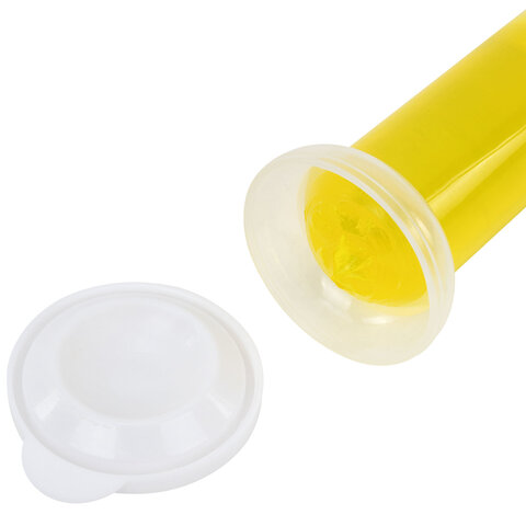 Диски гелевые освежитель очиститель для унитаза 8 дисков 44г, LAIMA, "Лимон", шприц, 609795