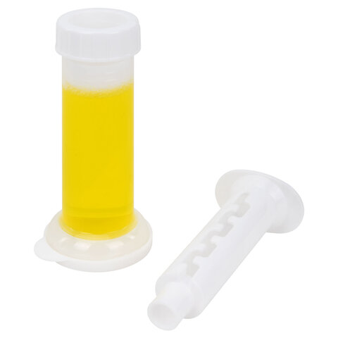 Диски гелевые освежитель очиститель для унитаза 8 дисков 44г, LAIMA, "Лимон", шприц, 609795