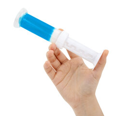 Диски гелевые, освежитель и очиститель для унитаза / писсуара, 8 дисков 44 г, LAIMA, &laquo;Океан&raquo;, шприц, 609796