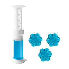 Диски гелевые, освежитель и очиститель для унитаза / писсуара, 8 дисков 44 г, LAIMA, &laquo;Океан&raquo;, шприц, 609796