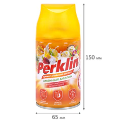 Сменный баллон 250 мл PERKLIN (ПЕРКЛИН) &laquo;Райский десерт&raquo;, для автоматических освежителей, универсальный, 609801