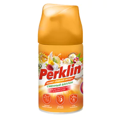 Сменный баллон 250 мл PERKLIN (ПЕРКЛИН) &laquo;Райский десерт&raquo;, для автоматических освежителей, универсальный, 609801