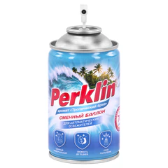 Сменный баллон 250 мл PERKLIN (ПЕРКЛИН) &laquo;Тропический бриз&raquo;, для автоматических освежителей, универсальный, 609802