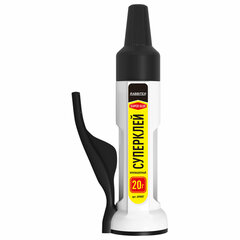 Клей секундный &laquo;HQ&raquo; суперклей УЛЬТРАПРОЧНЫЙ, ДОЗАТОР + 2 иглы для точечных работ, RABBITEX, 609807