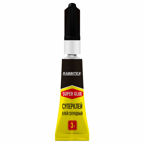 Клей секундный суперклей УЛЬТРАПРОЧНЫЙ, блистер, 3 грамма, RABBITEX (РАББИТЕКС) "ДВА СЛОНА", 609811 - фото 2